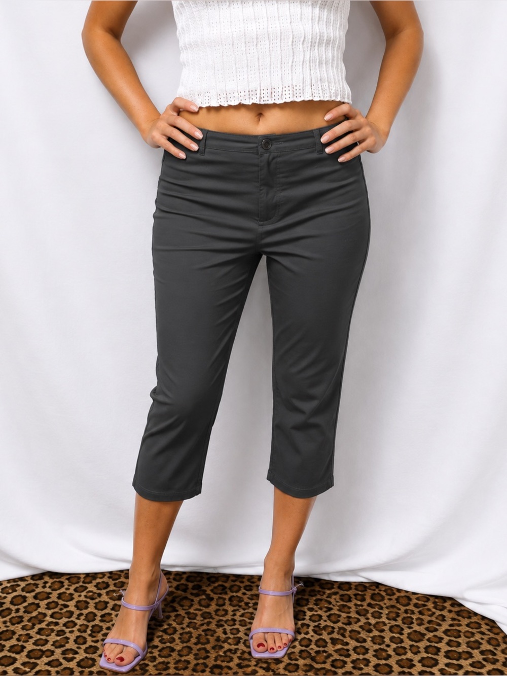 BDG Urban Outfitters Y2K Charcoal Capri Pants